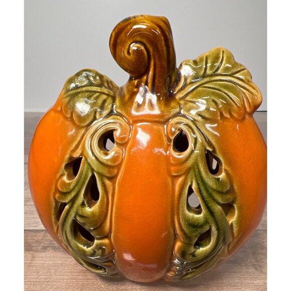 Ceramic Pumpkin For Autumn Decor - Picture 1 of 3